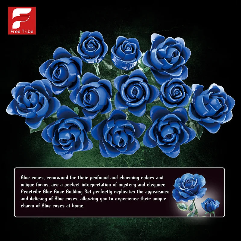 FreeTribe 11018 Blue Rose