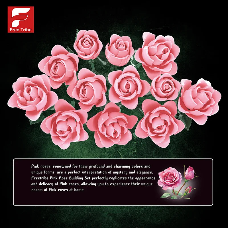 FreeTribe 11019 Pink Rose