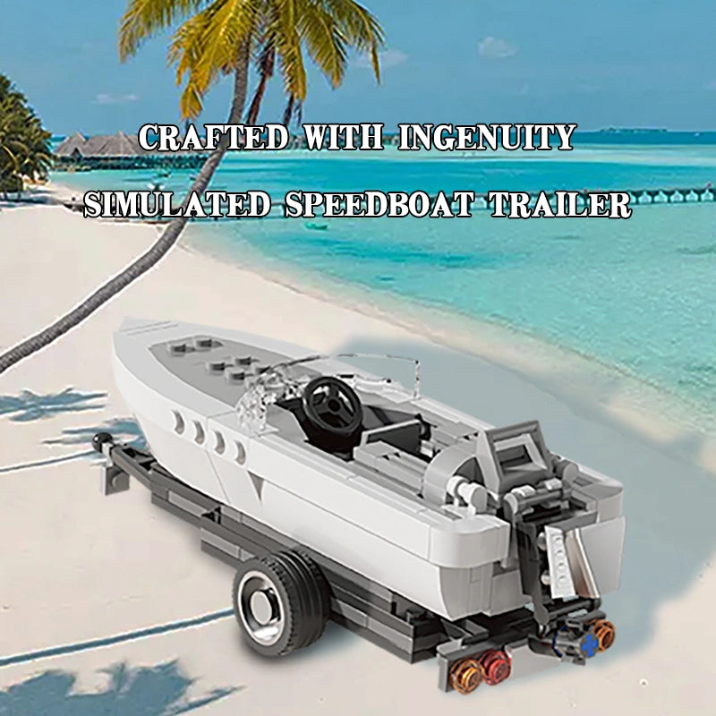 Xbert 66115 Trailer with Speedboat
