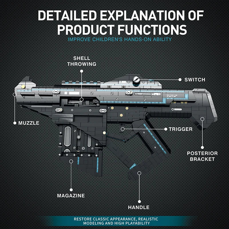 Reobrix 77007 Submachine Gun