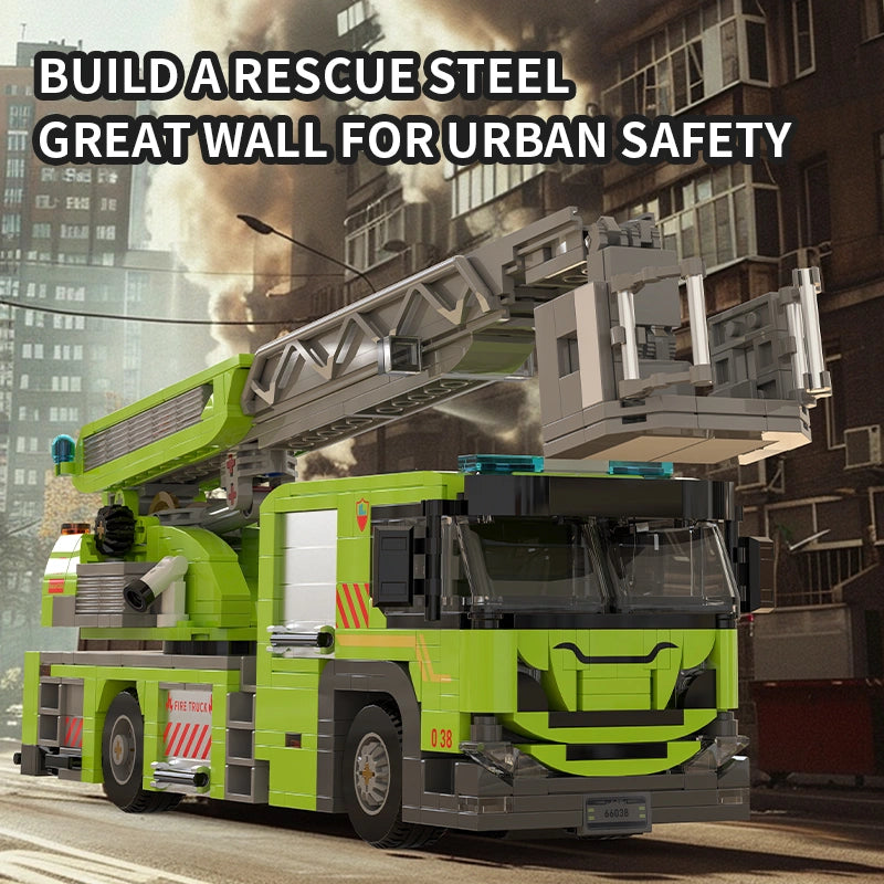 Xbert 66038 Turntable Ladder Fire Engine