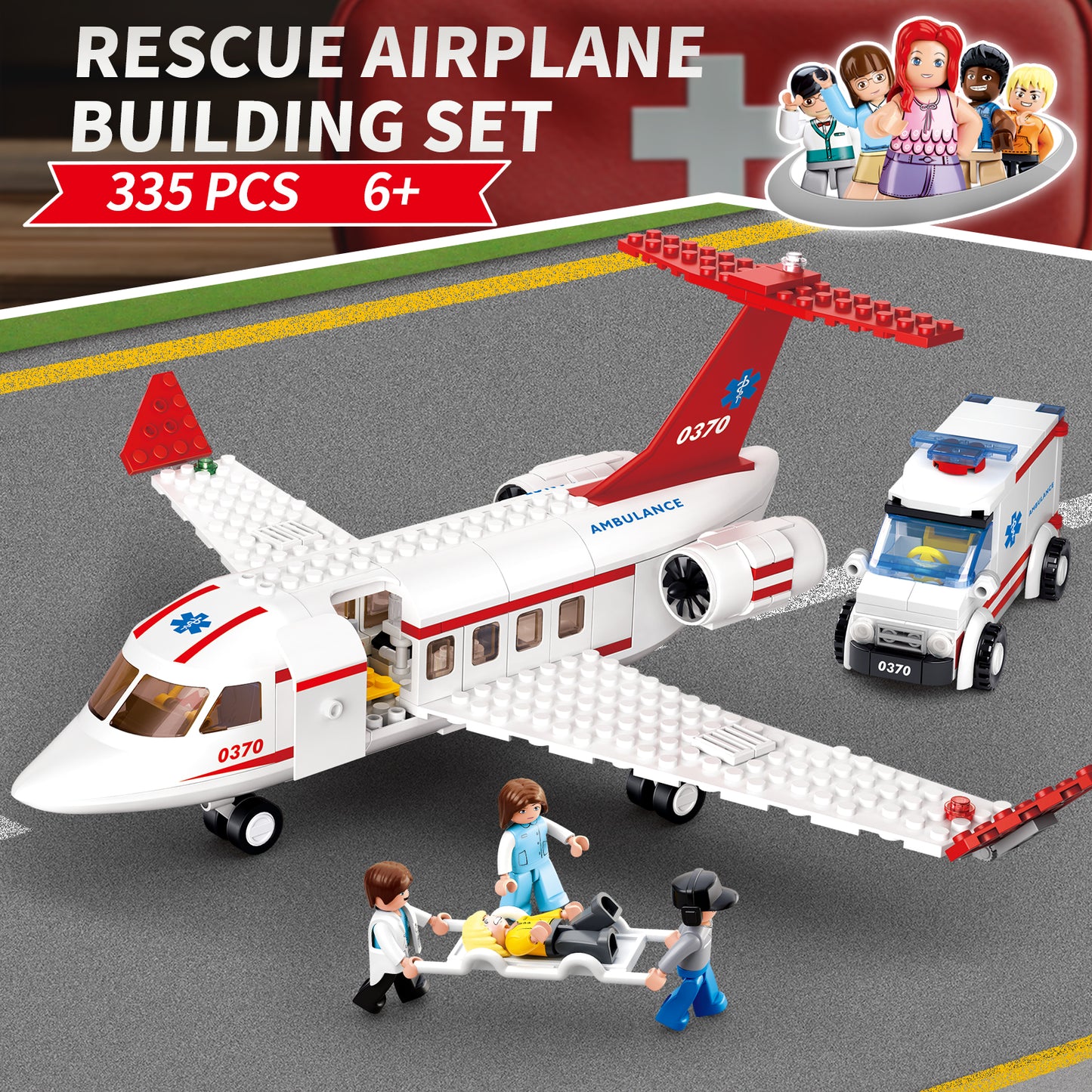 Sluban M38-B0370 City Rescue Plane
