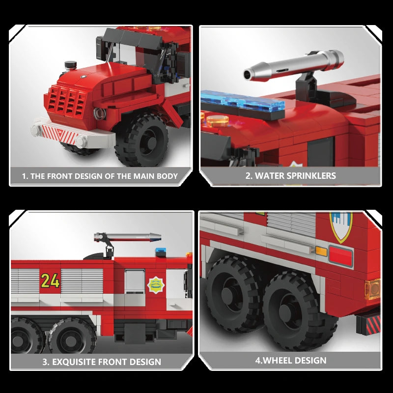 Xbert 66024 Vintage 4320 Fire Truck 6X6