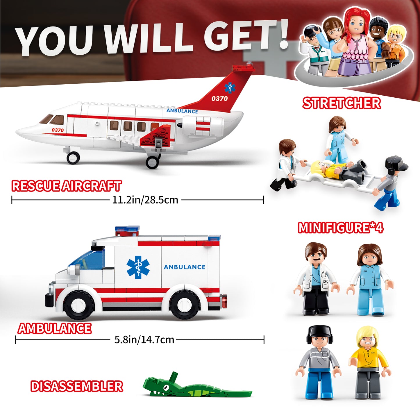Sluban M38-B0370 City Rescue Plane