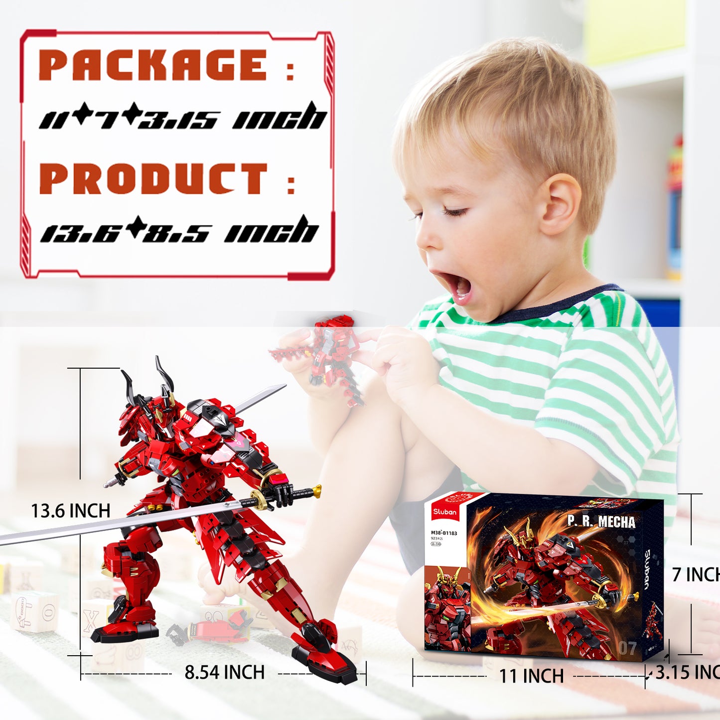 Sluban M38-B1183 Samurai Warrior Mech