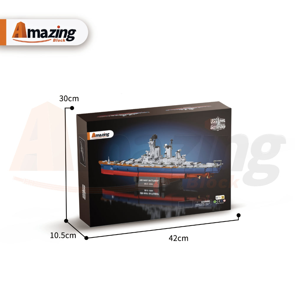 AmazingBlock 66003 The USS Iowa Battleship