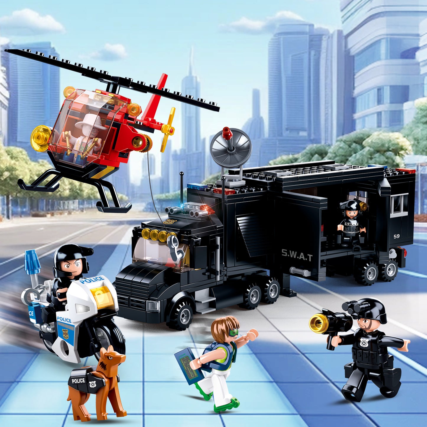 Sluban M38-B0659 SWAT Police Chase