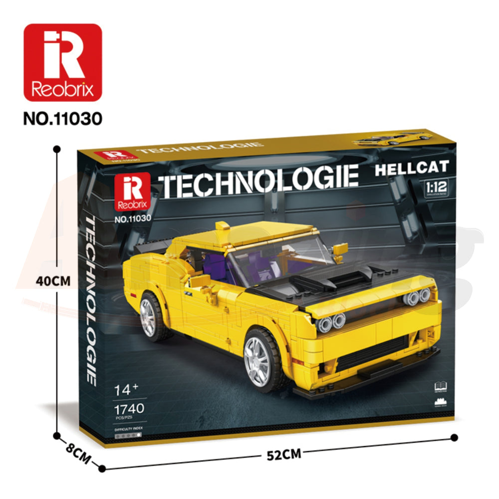 Reobrix 11030 The 1:12 Scale Hellcat Supercar