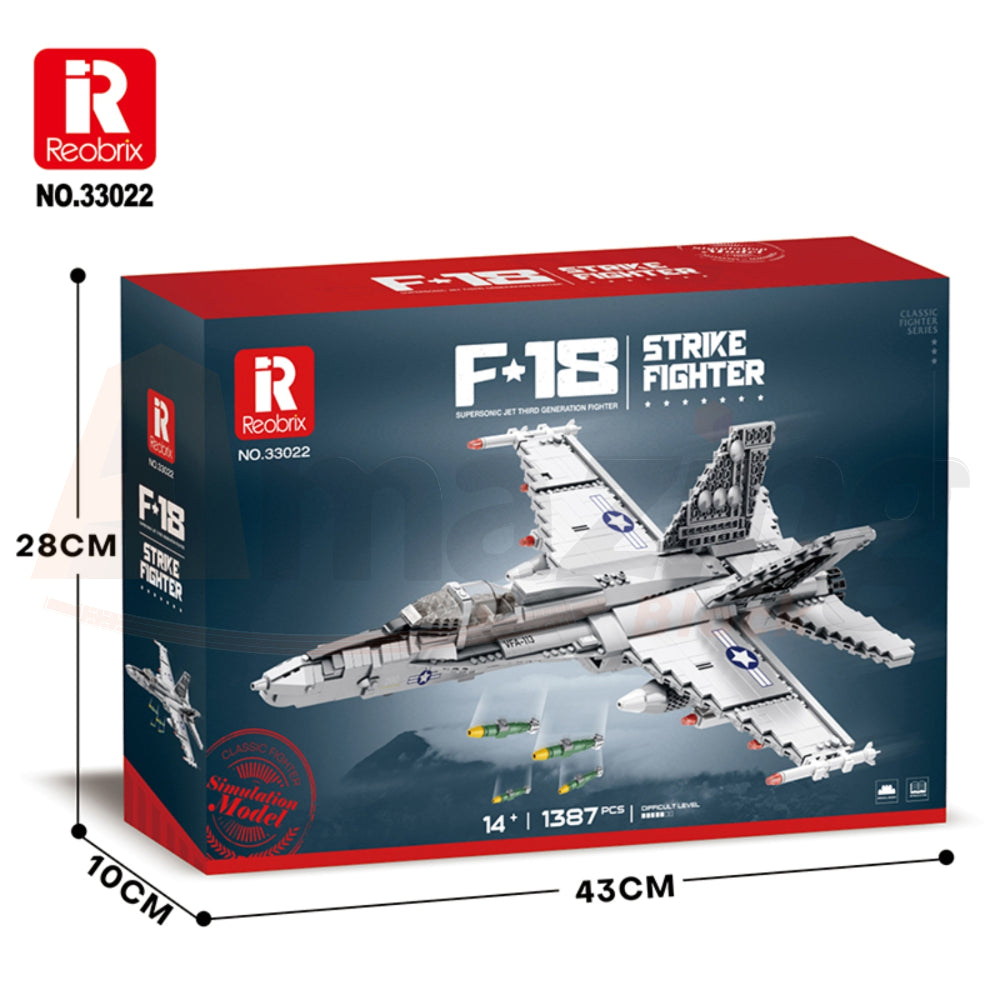 Reobrix 33022 The F-18 Fighter