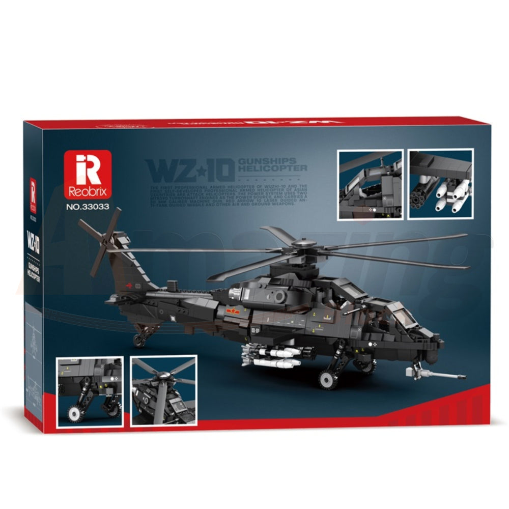 Reobrix 33033 The WZ-10 Helicopter