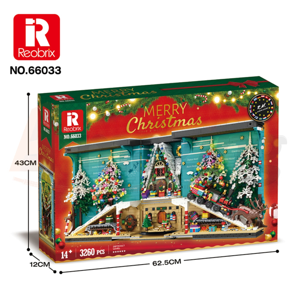 Reobrix 66033 The Christmas Bookend