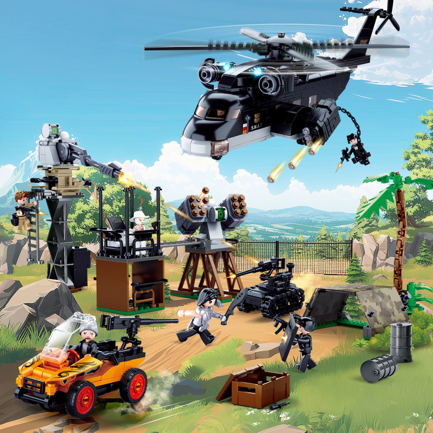 Sluban M38-B0775 SWAT Police Raid
