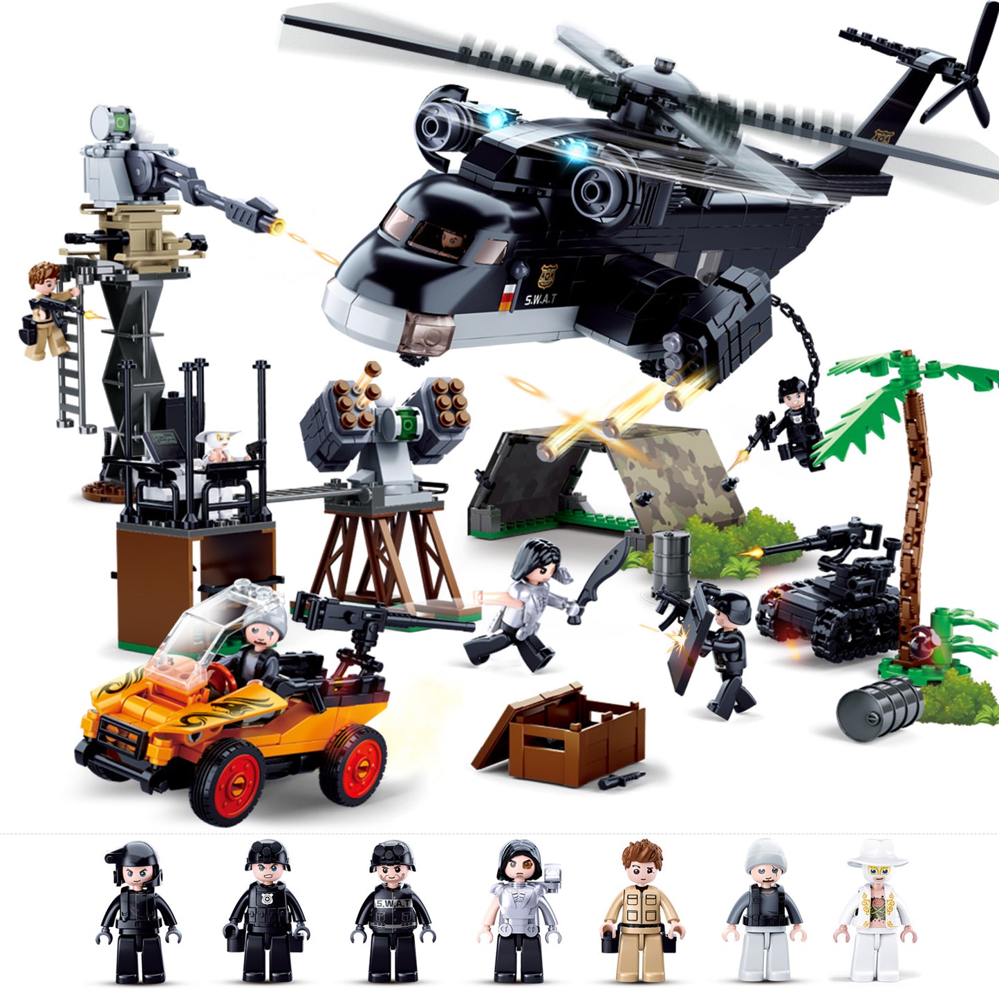 Sluban M38-B0775 SWAT Police Raid