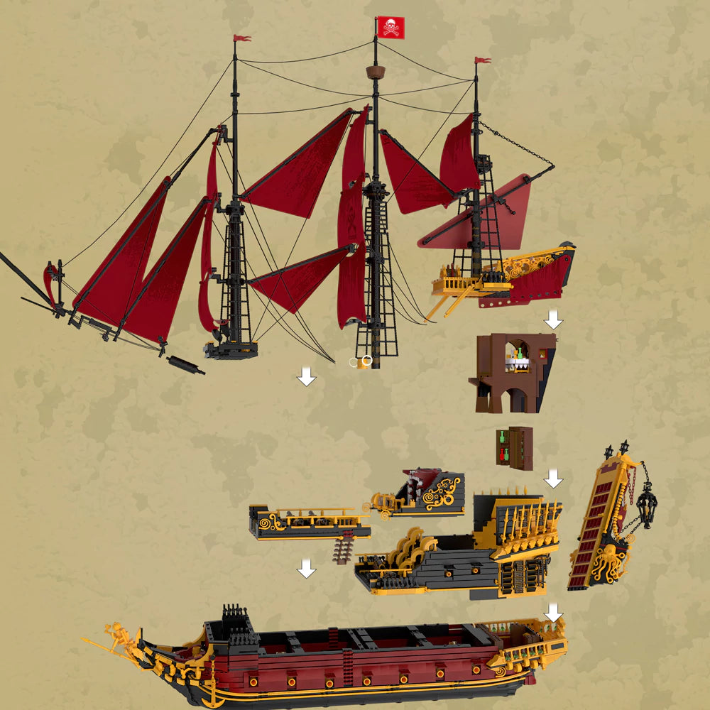 Reobrix 66049 Revenge Sailing Ship