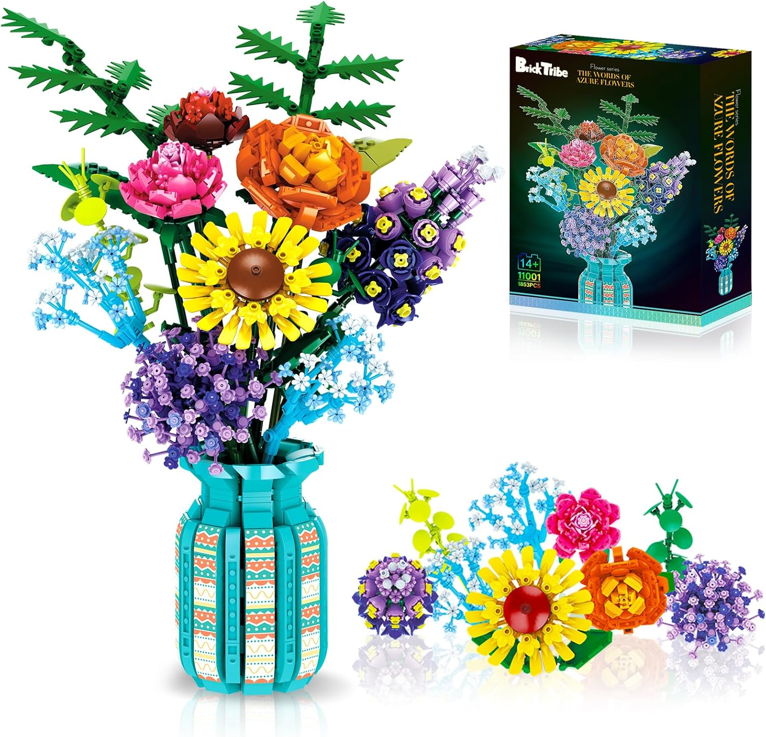 Create Everlasting Beauty with the BrickTribe Wildflower Bouquet Building Set