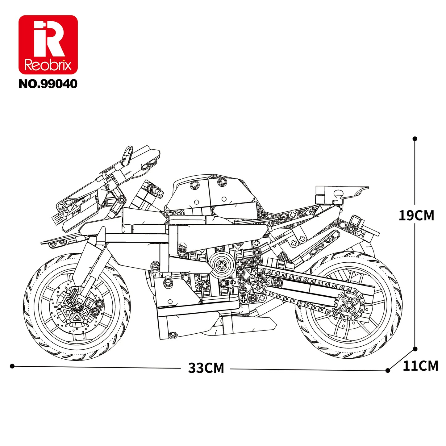 Reobrix 99040 1:8 M1000 locomotive