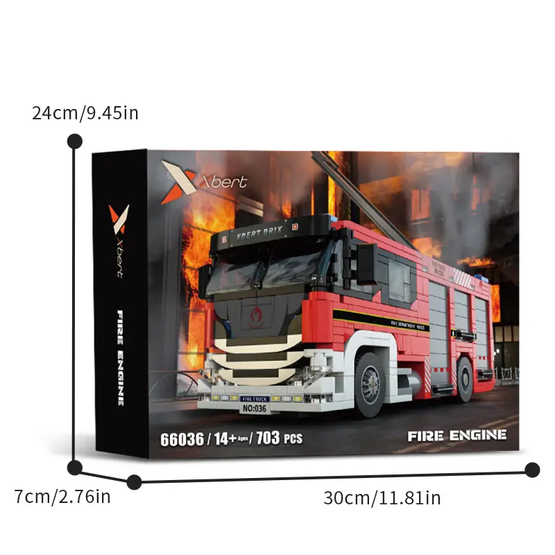 Xbert 66036 Fire Engine Building Set