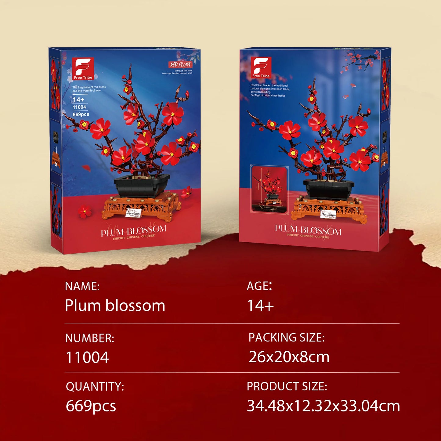 FreeTribe 11004 Plum Blossom