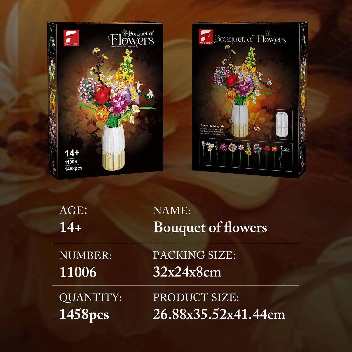 FreeTribe 11006 Bouquet of Flowers