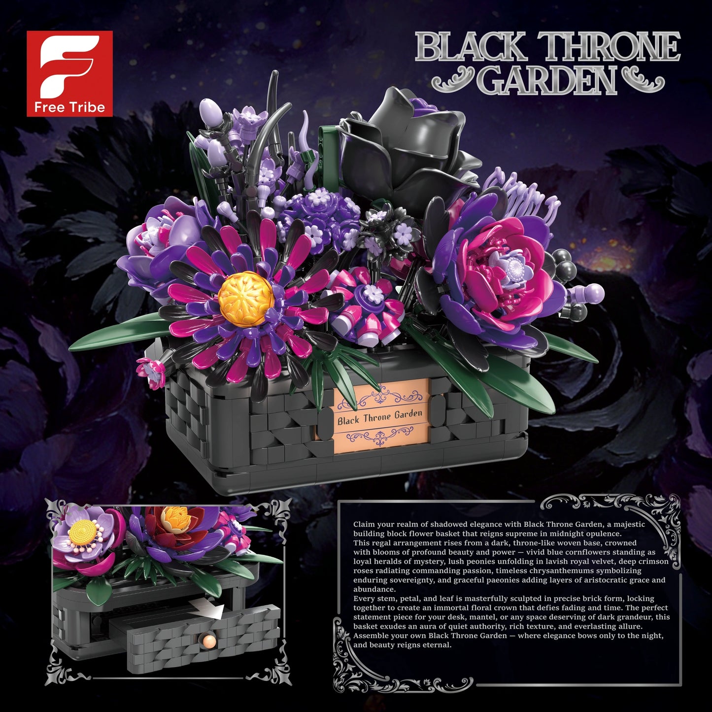 FreeTribe 11042 Black Throne Garden