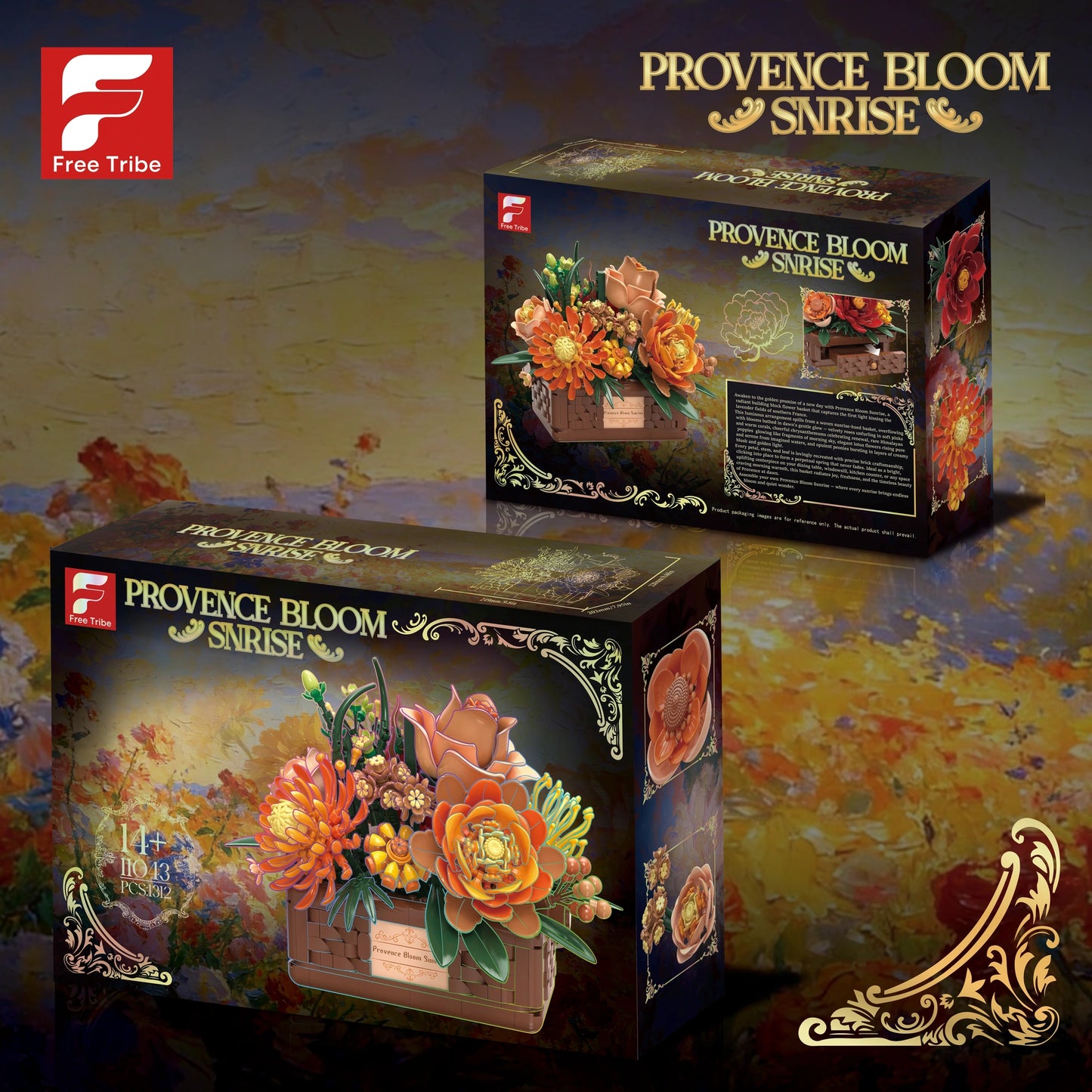 FreeTribe 11043 Provence Bloom Sunrise