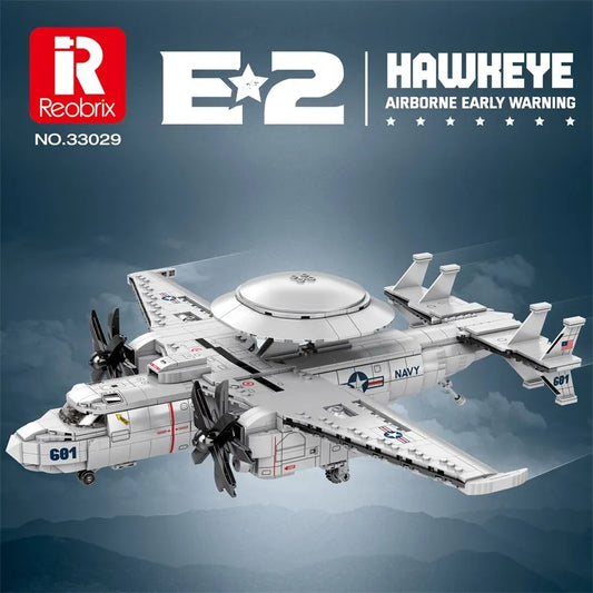 Reobrix 33029 E-2 Hawkeye Military Airplane Building Set