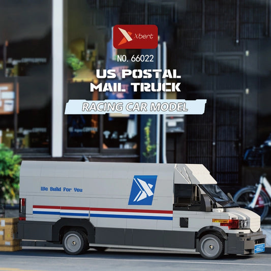 Xbert 66022 US Postal Mail Truck Model Building Set