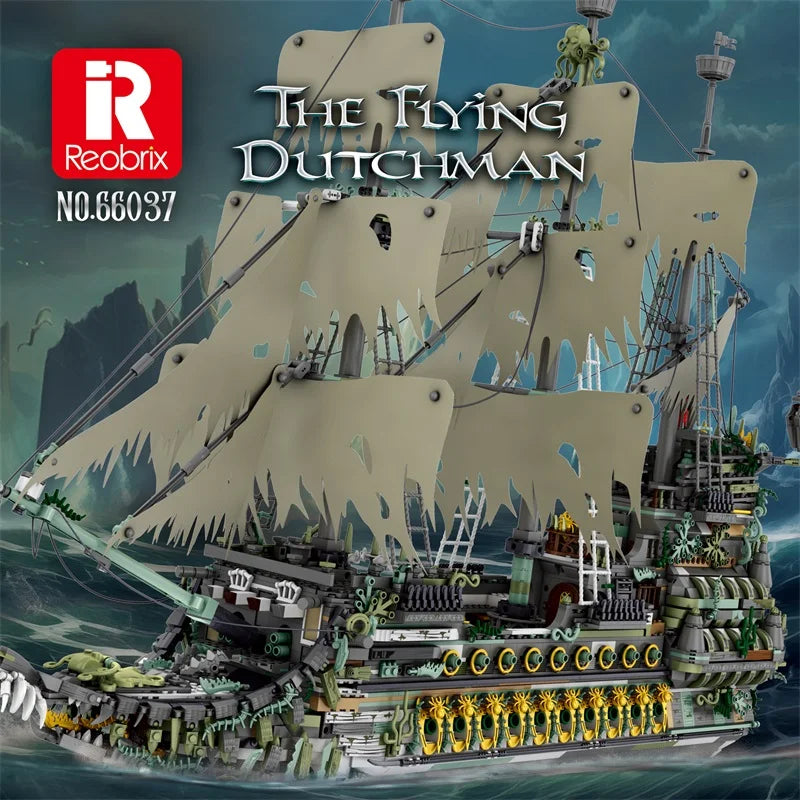 Reobrix 66037 Flying Dutchman Model Toy Boat Building Set