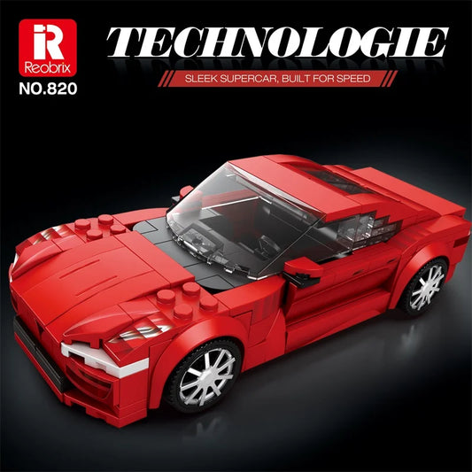 Reobrix 820 Tesla Toy Car Building Set