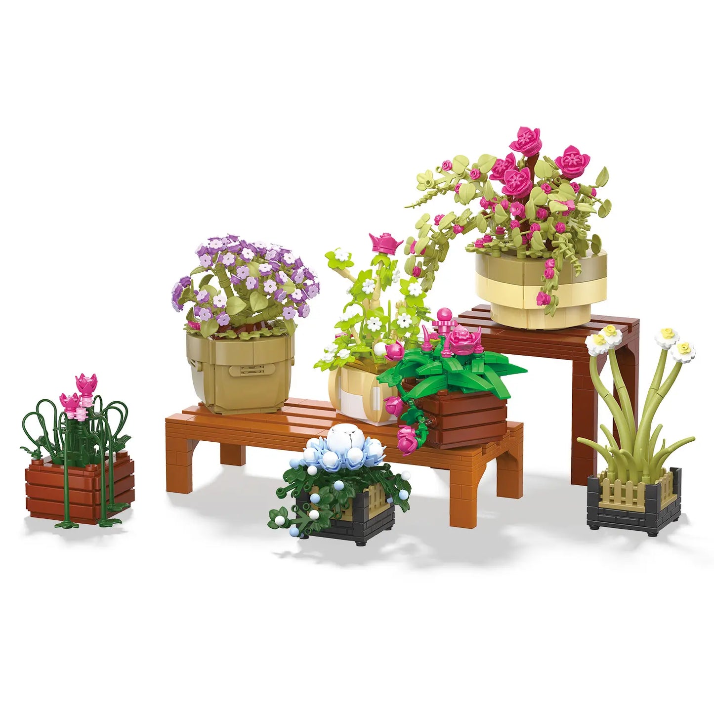BAKA 33804 Cymbidium Potted Plant Building Set