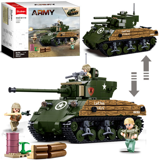 M4A3 76W Armeepanzer-Bausatz, 715 Teile