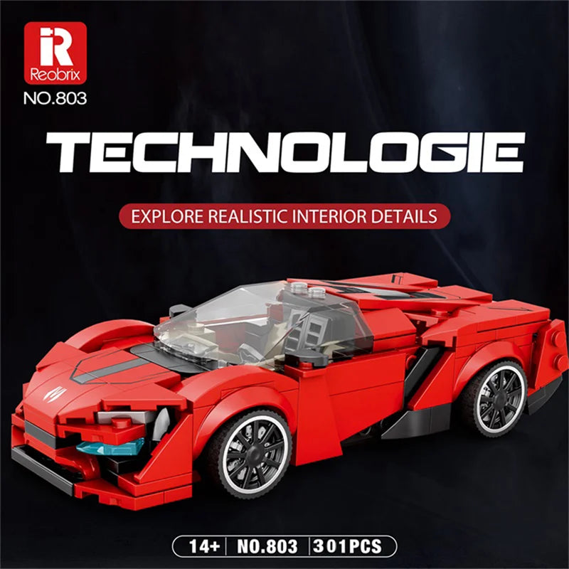 Reobrix 803 Lykan Hypersport Toy Car Building Set