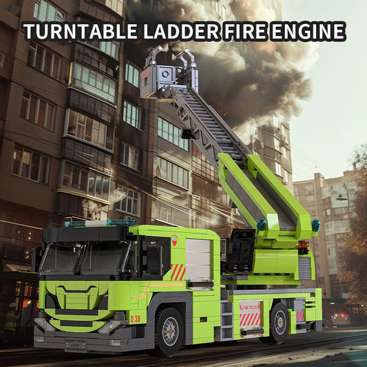 Xbert 66038 Turntable Ladder Fire Engine Building Set