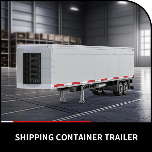 Xbert 66025 Shipping Container Trailer Model Building Set