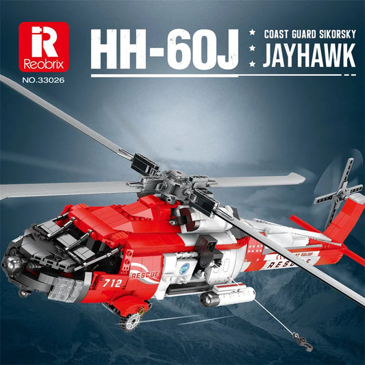 Reobrix 33026 HH-60J Rescue Helicopter Building Set