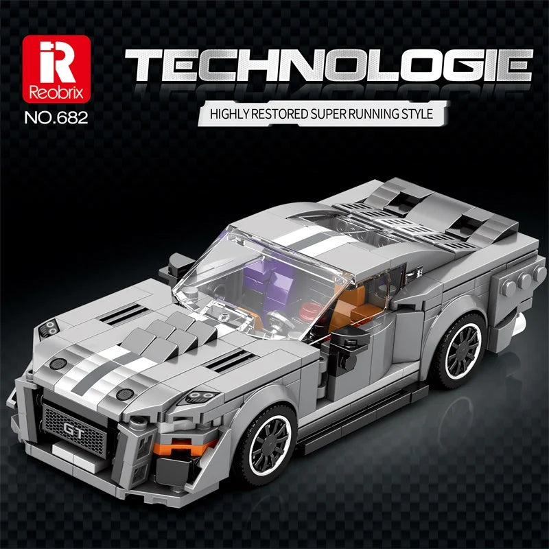 Reobrix 682 Ford GT500 Toy Car Building Set