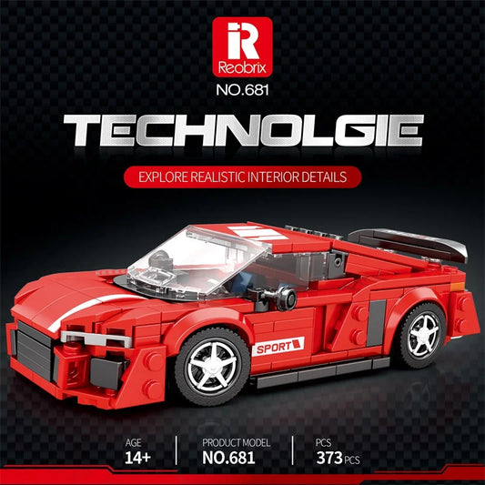 Reobrix 681 Audi R8 Toy Car Building Set