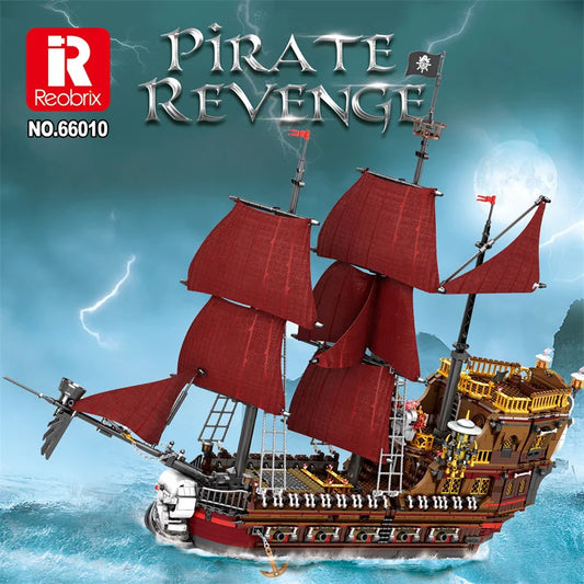 Reobrix 66010 Queen Anna's Revenge Ship Model Blocks Kit
