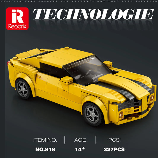 Reobrix 818 Chevrolet Camaro Toy Car Building Set