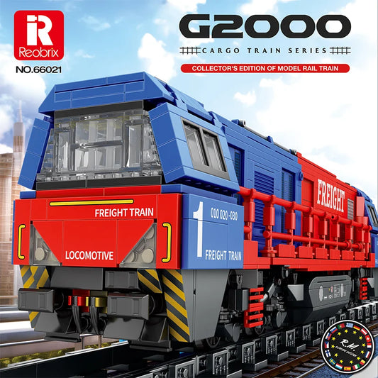 Reobrix 66021 Freight Locomotive Building Set