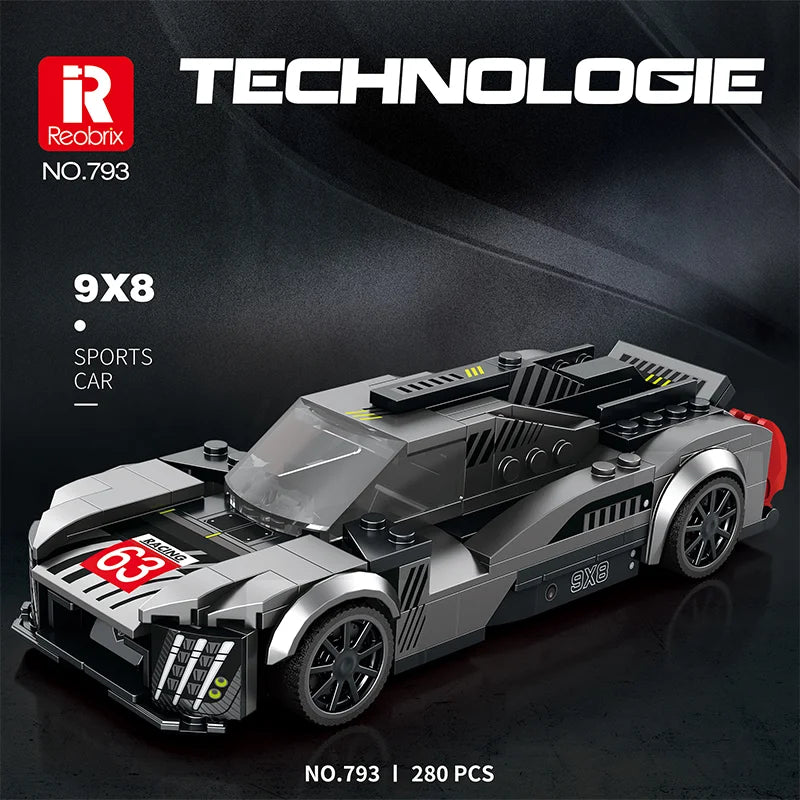 Reobrix 793 Peugeot 9X8 Toy Car Building Set