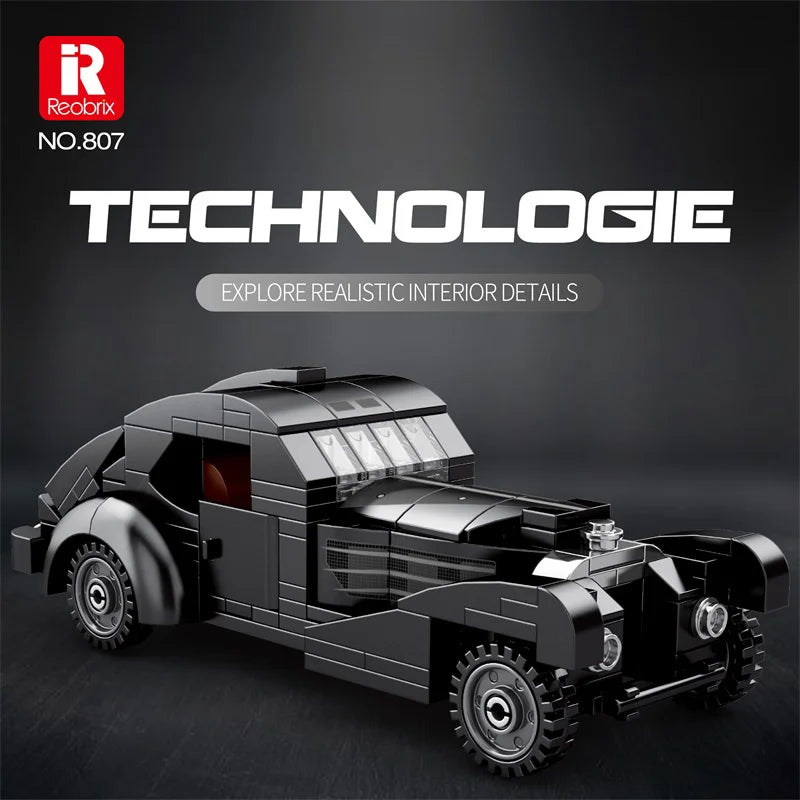 Reobrix 807 Bugatti Atlantic Toy Car Building Set