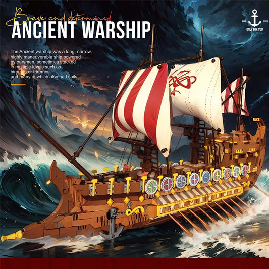 BAKA 33303 Ancient Warship Building Set