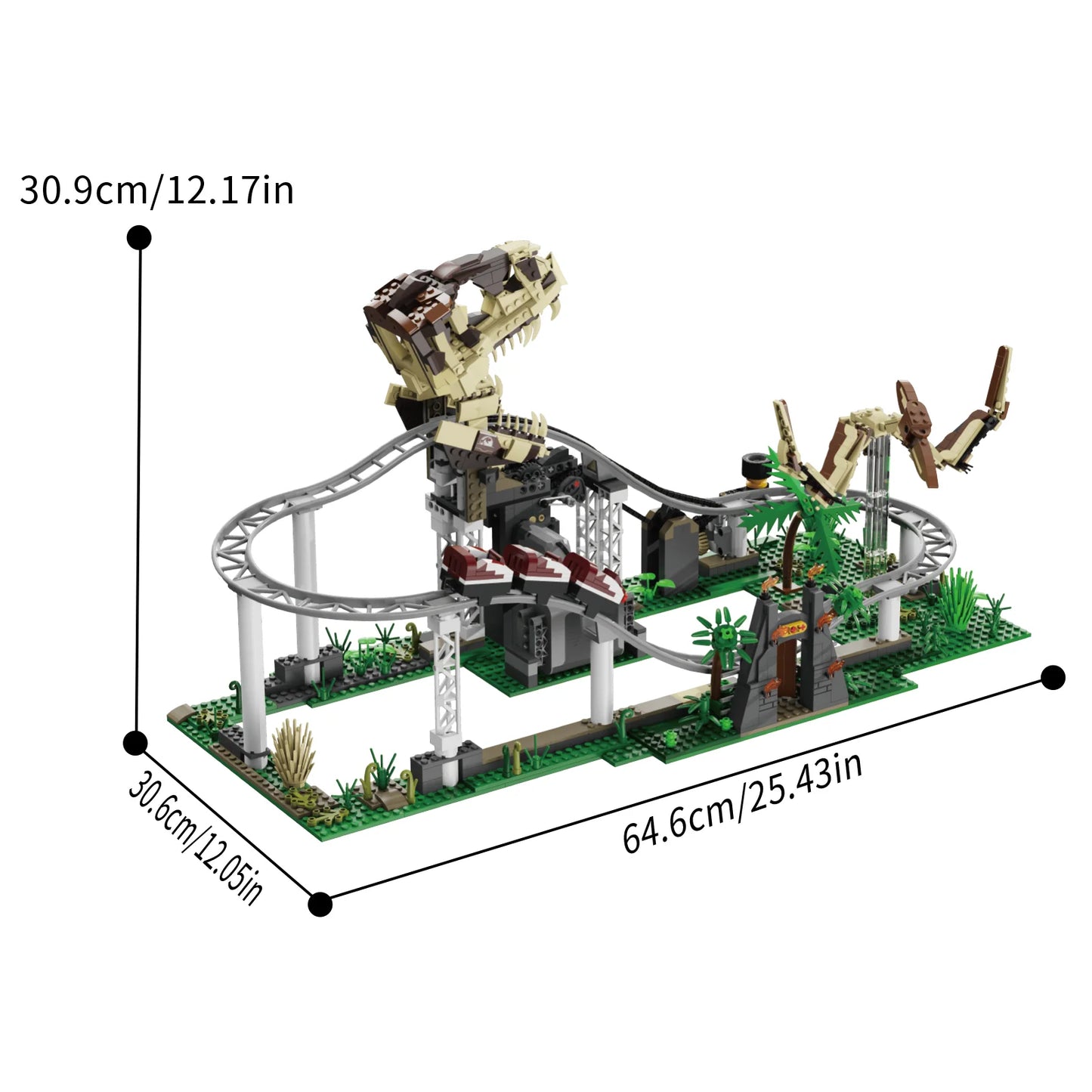 Xbert 66134 Dinosaur Roller Coaster
