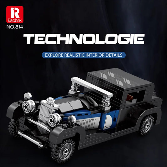 Reobrix 814 Bugatti Type 41 Royale Toy Car Building Set