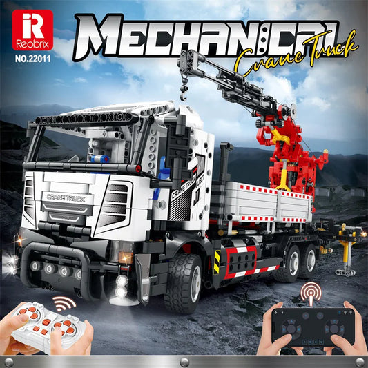 Reobrix 22011 Multi Functional Crane Truck Building Set