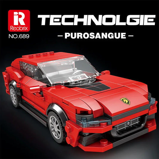 Reobrix 689 Ferrari PUROSANGUE Toy Car Building Set
