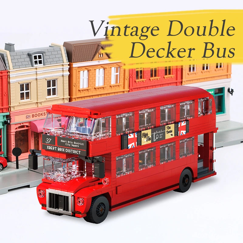 Xbert 66037 Vintage Double Decker Bus Building Set