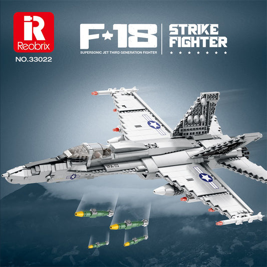 Reobrix 33022 F-18 Fighter Jet Building Sets