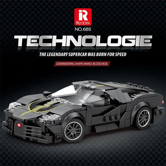 Reobrix 685 Bugatti La Voiture Noire Toy Car Building Set